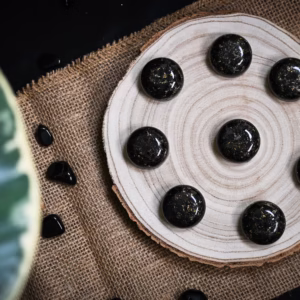 orgonit medaljon obsidian