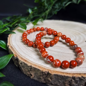 rdeči jaspis zapestnica kroglice L