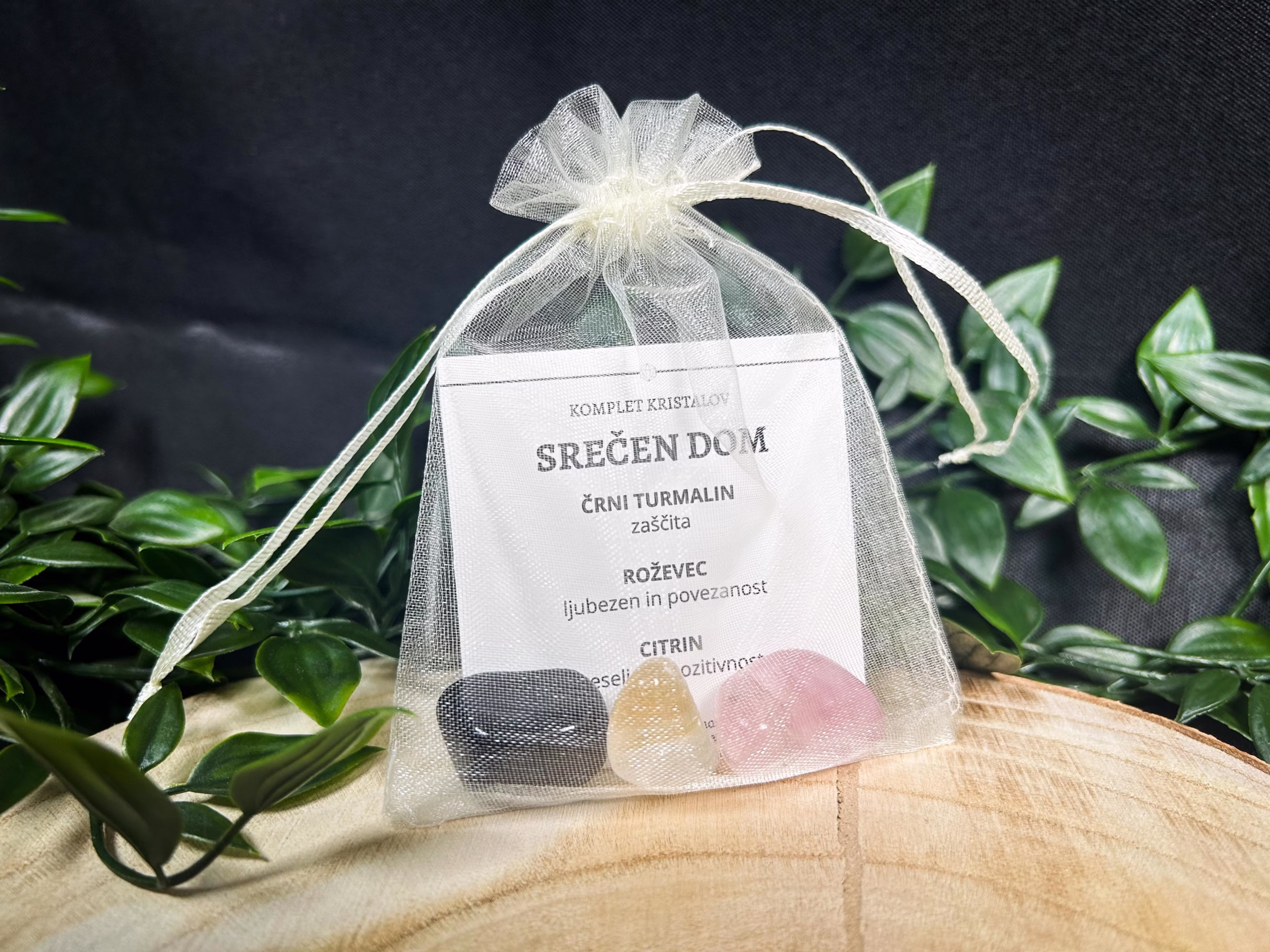 komplet kristalov - srečen dom