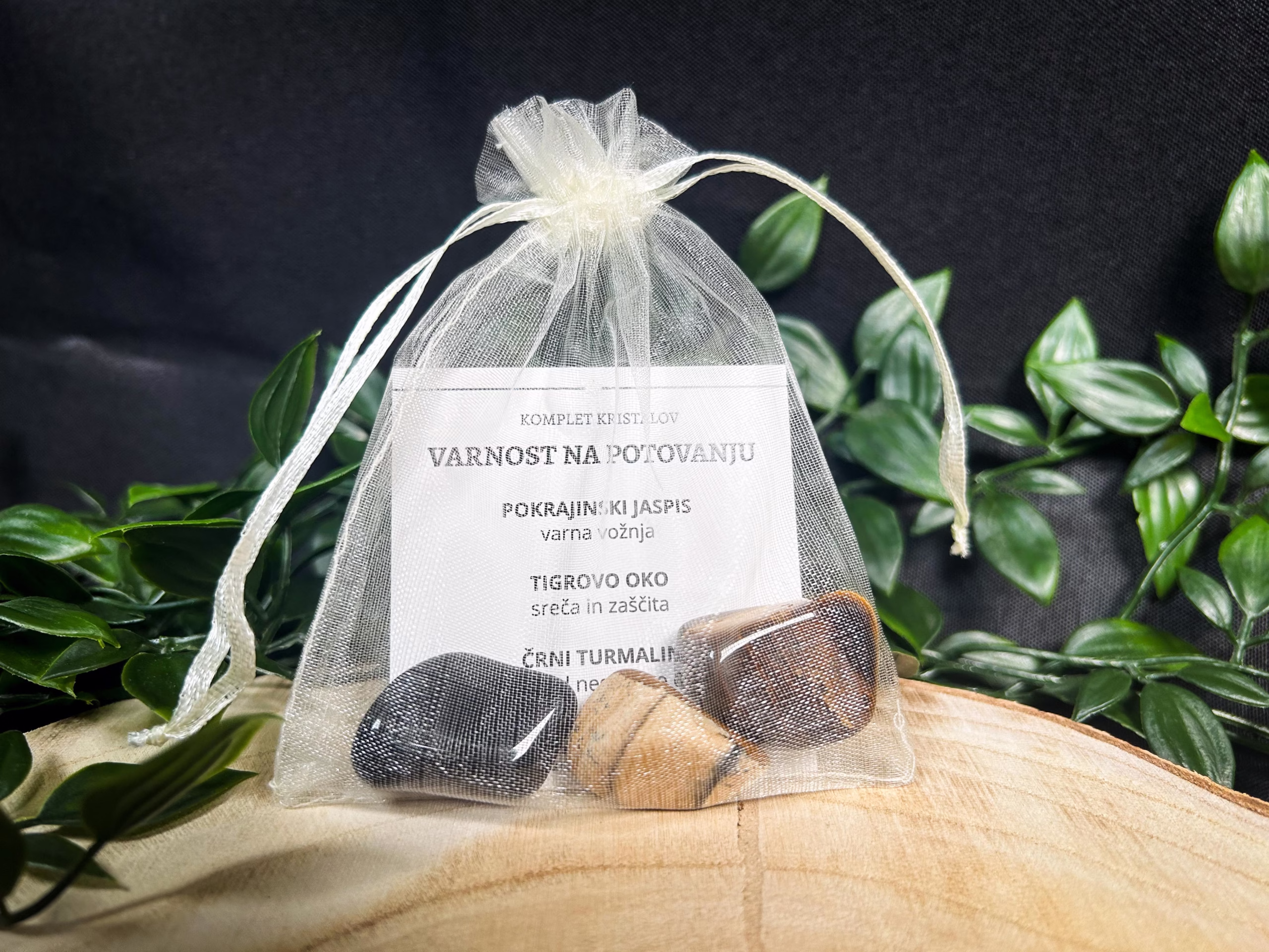 komplet kristalov - varnost na potovanju