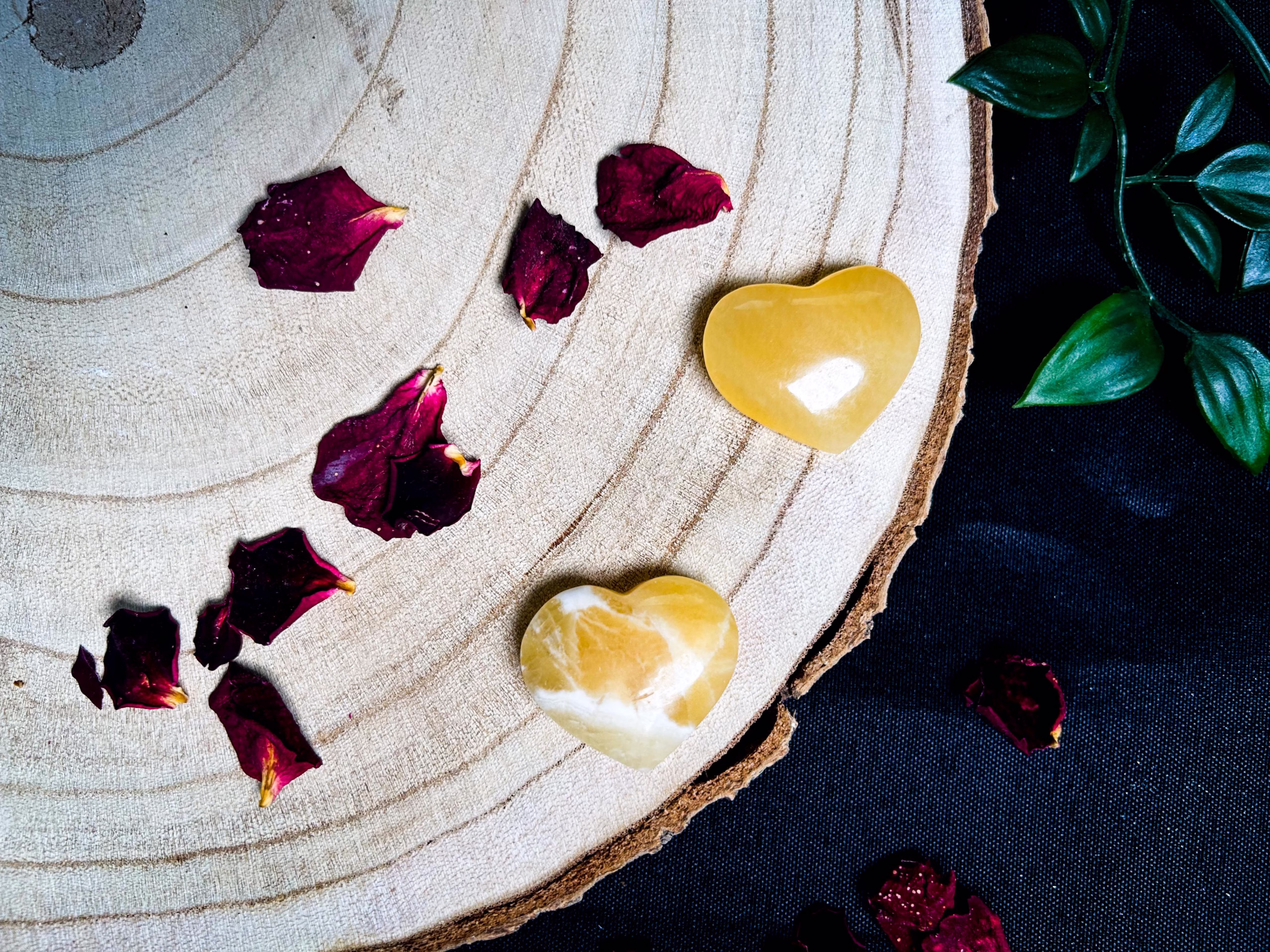 oranžni kalcit srček