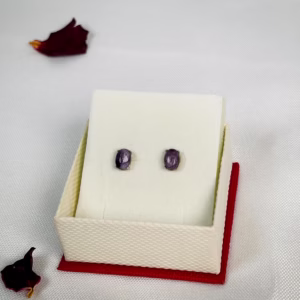 čaroit uhani srebrni oval 5x7 mm