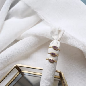 ametist prstan pozlačen (iris)